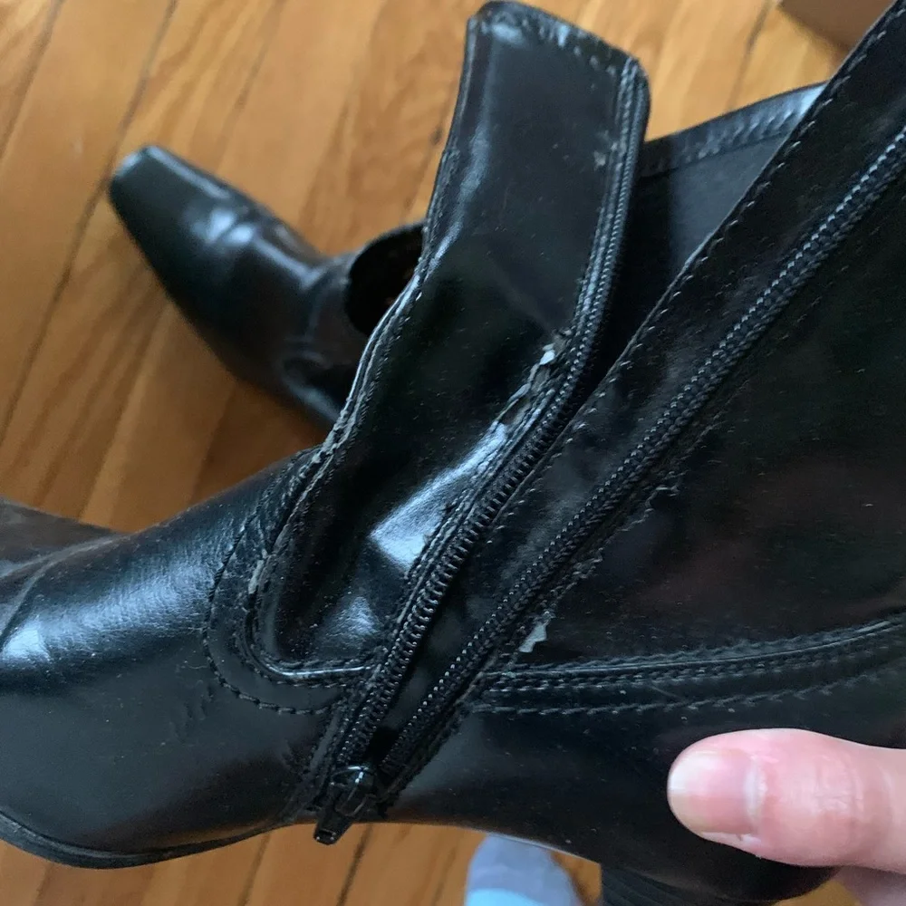 Vintage heeled boots - Picture 4 of 4